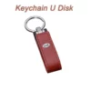 Versatile PU 16GB USB Drive, Metal Pen, PU & Metal Keychain & Card Holder Gift Set (Black/Blue/Red) with Box & Bag - Image 8