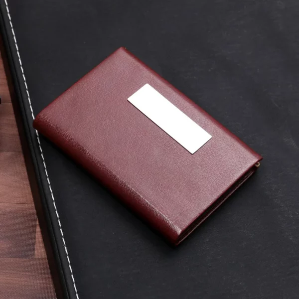 Professional A6 Notebook, Metal Pen, PU & Metal Keychain & Card Holder Gift Set (Black/Blue/Red) with Box & Bag - Image 10