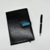 Executive A5 Notebook, Metal Pen, PU & Metal Keychain & Card Holder Gift Set (Black/Blue/Red) with Box & Bag - Image 5