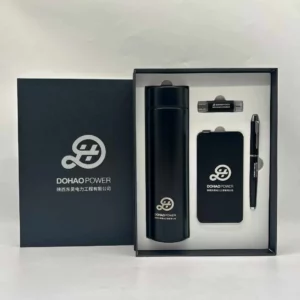 Ultimate Tech & Hydration Gift Set: 304 SS Thermos, Type-C OTG USB, 5000mAh Power Bank & Metal Pen with Box & Bag