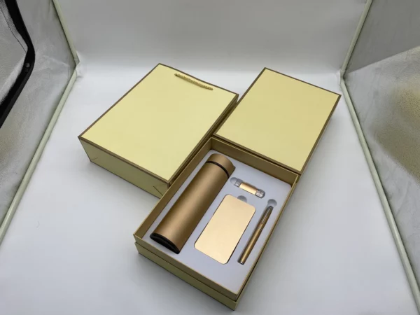 Ultimate Tech & Hydration Gift Set: 304 SS Thermos, Type-C OTG USB, 5000mAh Power Bank & Metal Pen with Box & Bag - Image 5