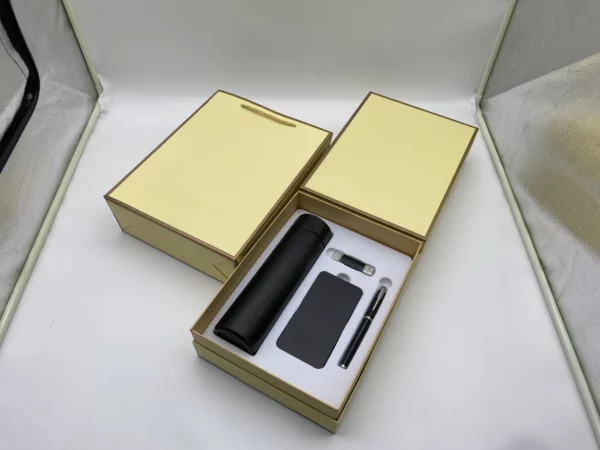 Ultimate Tech & Hydration Gift Set: 304 SS Thermos, Type-C OTG USB, 5000mAh Power Bank & Metal Pen with Box & Bag - Image 7