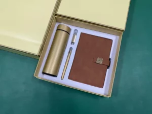 Productive Pro Gift Set: A5 Notebook, 16GB Type-C OTG USB, Metal Pen & 304 SS Water Bottle with Box & Bag