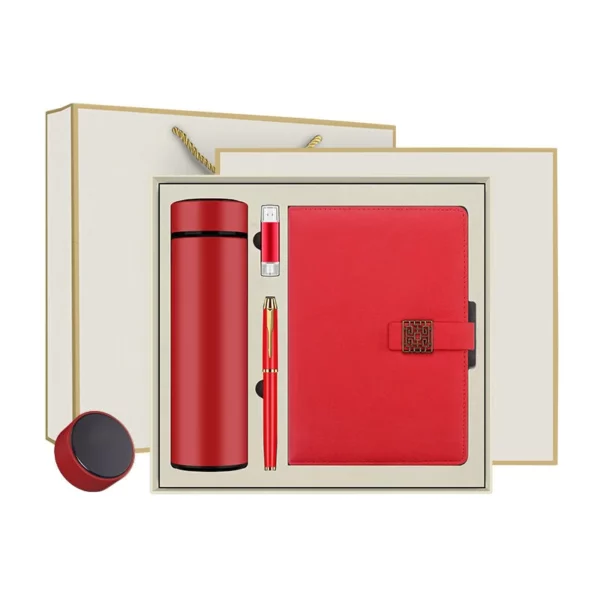 Productive Pro Gift Set: A5 Notebook, 16GB Type-C OTG USB, Metal Pen & 304 SS Water Bottle with Box & Bag - Image 4