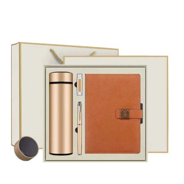 Productive Pro Gift Set: A5 Notebook, 16GB Type-C OTG USB, Metal Pen & 304 SS Water Bottle with Box & Bag - Image 2