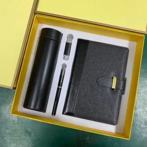 Productive Pro Gift Set: A5 Notebook, 16GB Type-C OTG USB, Metal Pen & 304 SS Water Bottle with Box & Bag