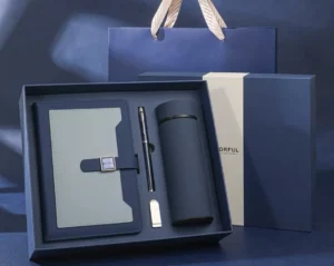 Complete A5 Notebook, 16GB USB, Metal Pen & 304 SS Water Bottle Gift Set with Box & Bag