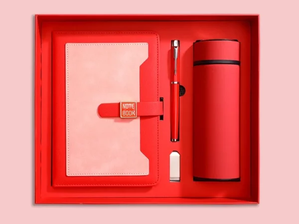 Complete A5 Notebook, 16GB USB, Metal Pen & 304 SS Water Bottle Gift Set with Box & Bag - Image 2