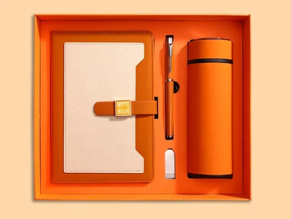 Complete A5 Notebook, 16GB USB, Metal Pen & 304 SS Water Bottle Gift Set with Box & Bag - Image 4