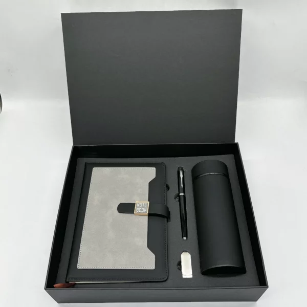 Complete A5 Notebook, 16GB USB, Metal Pen & 304 SS Water Bottle Gift Set with Box & Bag - Image 7