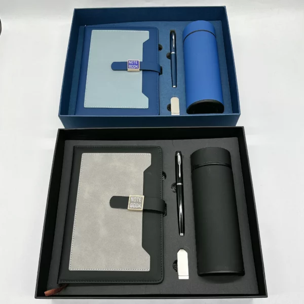 Complete A5 Notebook, 16GB USB, Metal Pen & 304 SS Water Bottle Gift Set with Box & Bag - Image 9