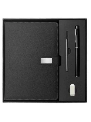 A5 Notebook, 16GB USB Drive & Metal Pen Professional Gift Set with Box & Bag