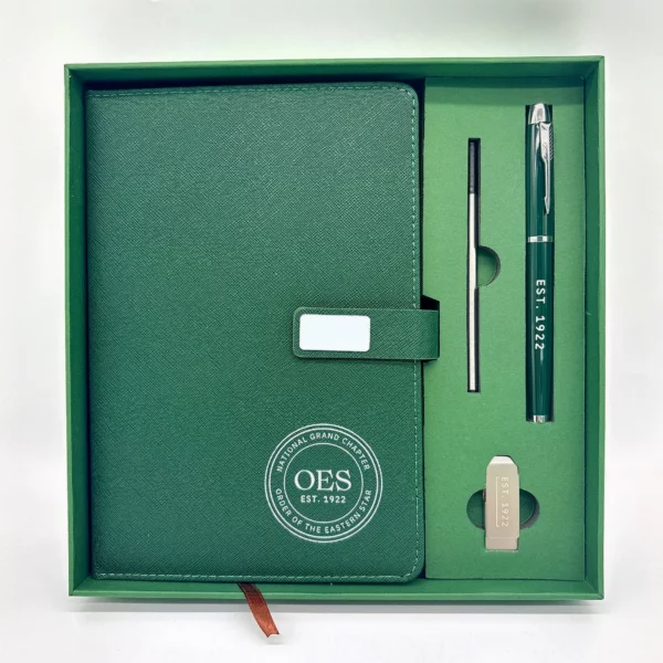 A5 Notebook, 16GB USB Drive & Metal Pen Professional Gift Set with Box & Bag - Image 4