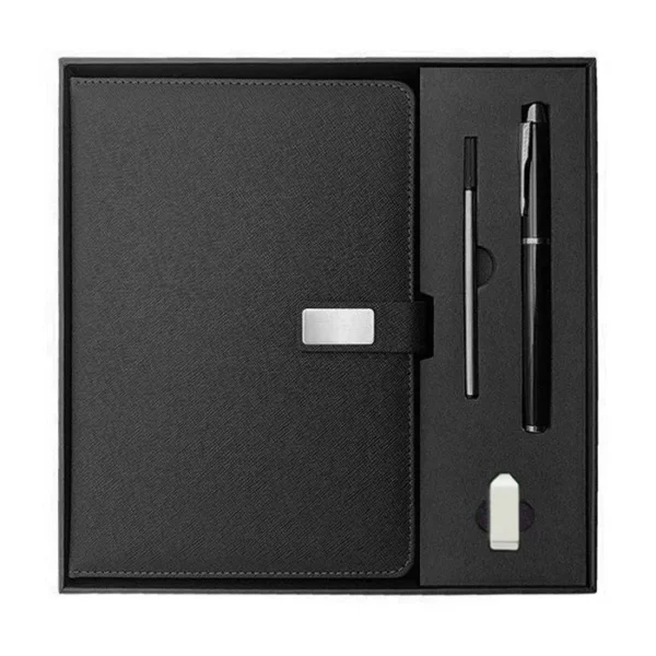 A5 Notebook, 16GB USB Drive & Metal Pen Professional Gift Set with Box & Bag - Image 6