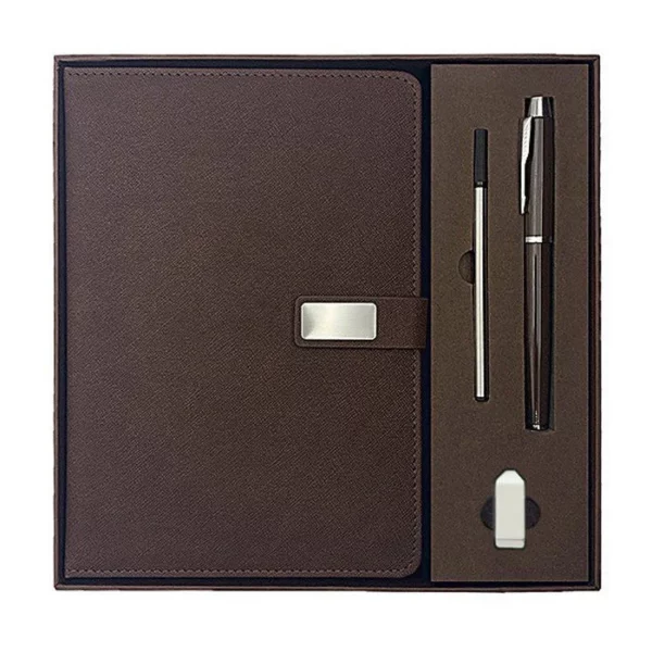 A5 Notebook, 16GB USB Drive & Metal Pen Professional Gift Set with Box & Bag - Image 9