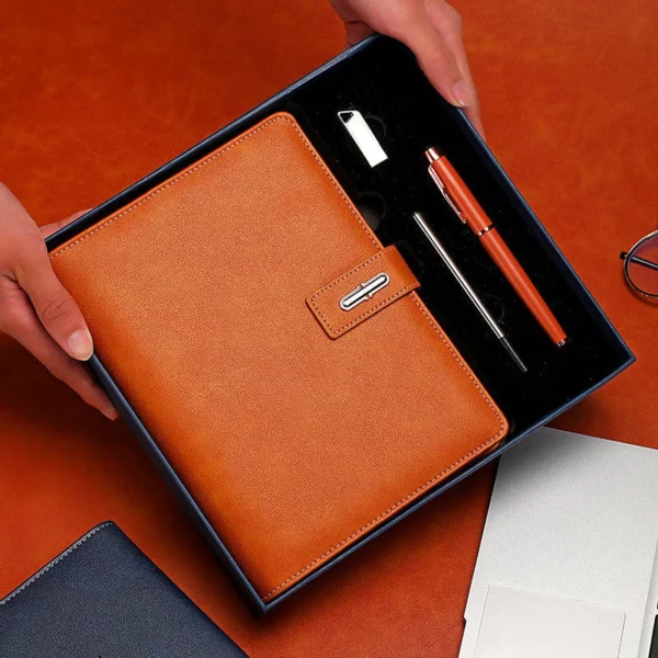 A5 Notebook, 16GB USB Drive & Metal Pen Professional Gift Set with Box & Bag - Image 2