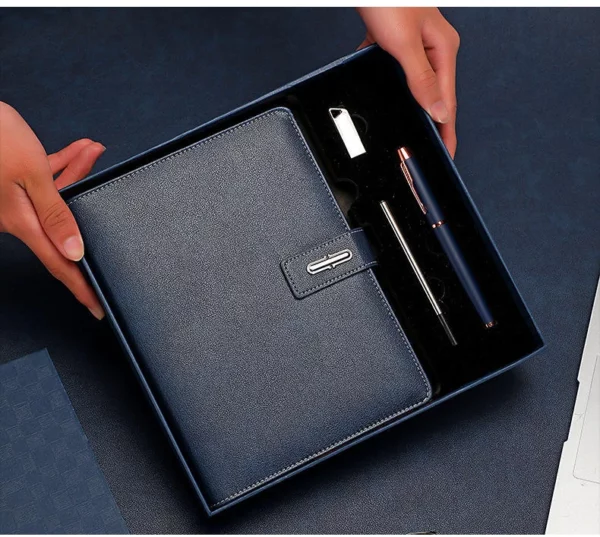 A5 Notebook, 16GB USB Drive & Metal Pen Professional Gift Set with Box & Bag - Image 5