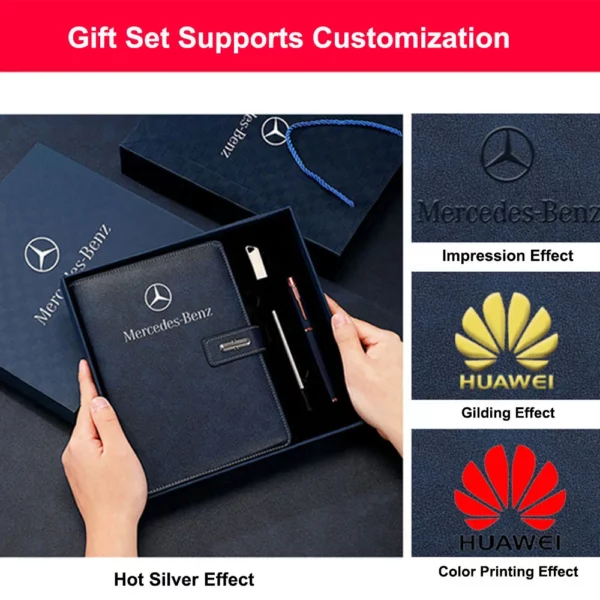 A5 Notebook, 16GB USB Drive & Metal Pen Professional Gift Set with Box & Bag - Image 7