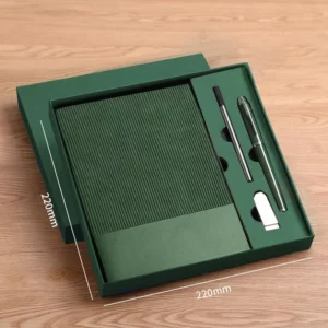 A5 Notebook, 16GB USB Drive & Metal Pen Professional Gift Set with Box & Bag