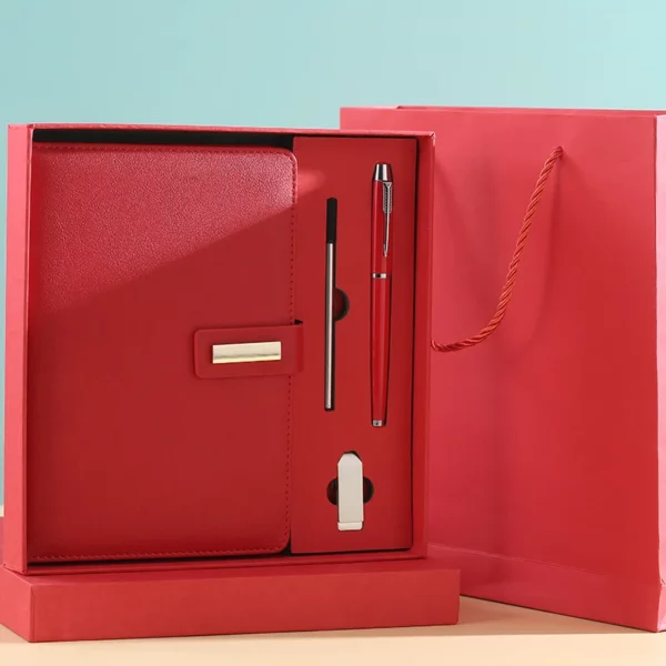A5 Notebook, 16GB USB Drive & Metal Pen Professional Gift Set with Box & Bag - Image 9