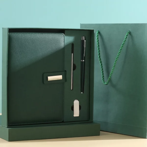 A5 Notebook, 16GB USB Drive & Metal Pen Professional Gift Set with Box & Bag - Image 10