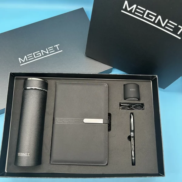 Versatile Vacuum Cup, A5 Notebook, Mini Speaker & Metal Pen Gift Set with Box & Bag - Image 5