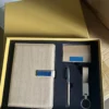 Professional A5 Notebook, Card Holder, PU & Metal Keychain & Metal Pen Gift Set with Box & Bag - Image 8