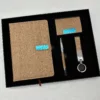 Professional A5 Notebook, Card Holder, PU & Metal Keychain & Metal Pen Gift Set with Box & Bag - Image 10