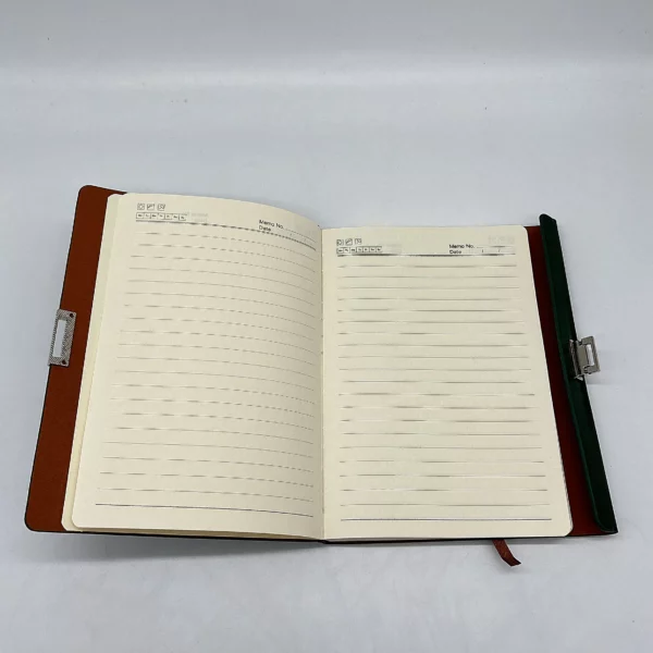Professional A5 Notebook, Card Holder, PU & Metal Keychain & Metal Pen Gift Box Set - Image 3