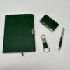 Professional A5 Notebook, Card Holder, PU & Metal Keychain & Metal Pen Gift Box Set - Image 4