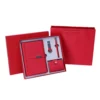 Professional A5 Notebook, Card Holder, PU & Metal Keychain & Metal Pen Gift Set with Box & Bag - Image 3