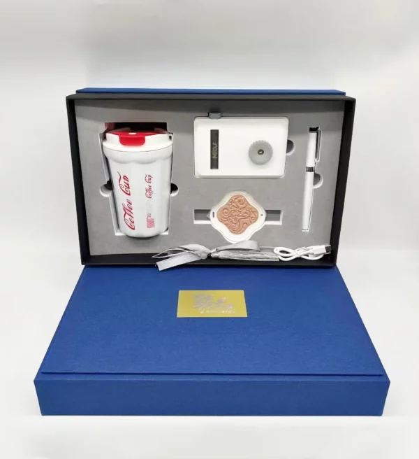 Unique Coffee Mug, Frog Power Bank, Metal Pen & Aroma Stone Deluxe Gift Set with Box & Bag - Image 2