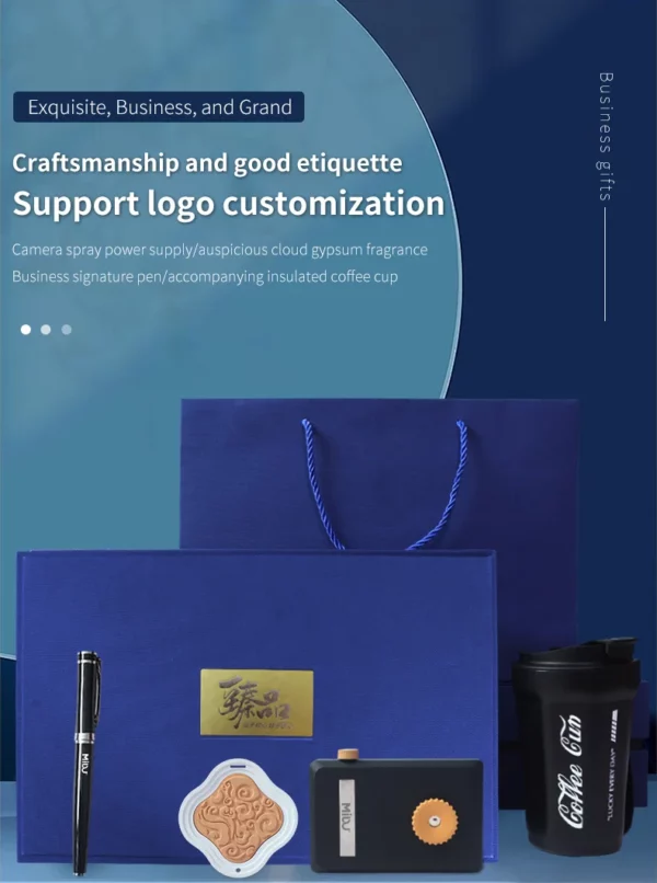 Unique Coffee Mug, Frog Power Bank, Metal Pen & Aroma Stone Deluxe Gift Set with Box & Bag - Image 6