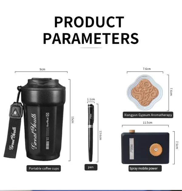 Unique Coffee Mug, Frog Power Bank, Metal Pen & Aroma Stone Deluxe Gift Set with Box & Bag - Image 7