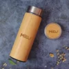 Luxury Wood Smart Bottle (Temp Display), 3D Logo Wireless Charger, Keychain & Pen Executive Gift Set with Box & Bag - Image 7