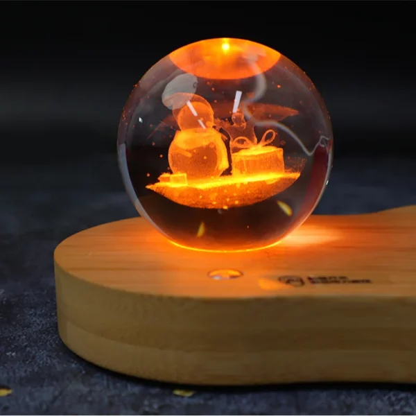 Luxury Wood Smart Bottle (Temp Display), 3D Logo Wireless Charger, Keychain & Pen Executive Gift Set with Box & Bag - Image 6