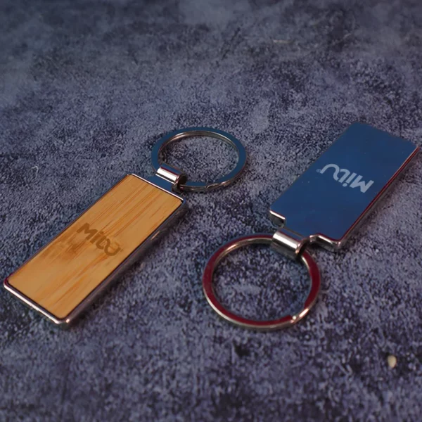 Luxury Wood Smart Bottle (Temp Display), 3D Logo Wireless Charger, Keychain & Pen Executive Gift Set with Box & Bag - Image 5