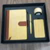 Eco-Chic Wood A5 Notebook, Pen, Wireless Speaker & 5000mAh Power Bank Tech Gift Set with Box & Bag - Image 2