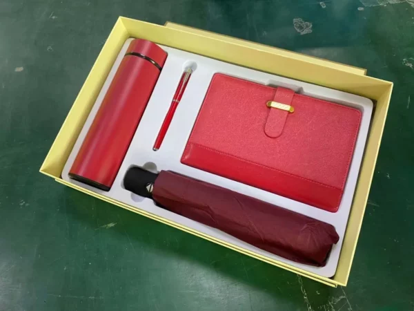 Everyday Essentials Gift Set: 304 SS Water Bottle, Metal Pen, Umbrella & A5 Notebook with Box & Bag - Image 7