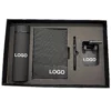 Modern Desk & On-the-Go Set: 304 SS Water Bottle, Metal Pen, Phone Holder & A5 Notebook with Box & Bag