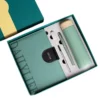 Elegant Wood Cover 304 SS Thermos, Metal Pen (Refill), 16GB USB Drive & A5 Notebook Gift Set with Box & Bag