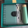 Elegant Wood Cover 304 SS Thermos, Metal Pen (Refill), 16GB USB Drive & A5 Notebook Gift Set with Box & Bag - Image 2