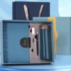 Elegant Wood Cover 304 SS Thermos, Metal Pen (Refill), 16GB USB Drive & A5 Notebook Gift Set with Box & Bag - Image 3