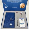 Professional ID & Desk Set: A5 Notebook, Custom Badge, ID Card Holder with Reel & Metal Pen Gift Set with Box & Bag - Image 5