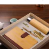 Eco-Friendly Bamboo A5 Notebook, Wood Pen, 16GB Metal USB, Bookmark & Bamboo Thermos Cup Gift Set with Box & Bag - Image 8