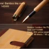 Eco-Friendly Bamboo A5 Notebook, Wood Pen, 16GB Metal USB, Bookmark & Bamboo Thermos Cup Gift Set with Box & Bag - Image 9