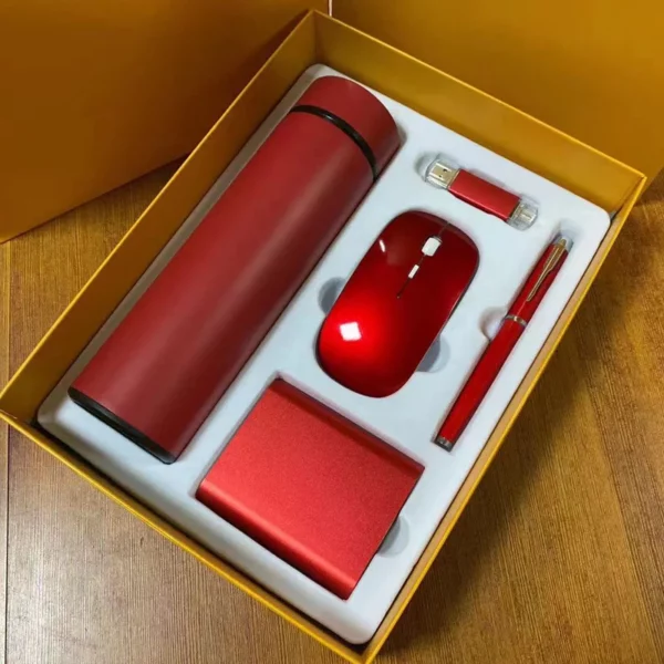 Ultimate Tech & Hydration Gift Set: 10000mAh Power Bank, 304 SS Bottle, Wireless Mouse, Metal Pen & 16GB Type-C/PC USB Drive with Box & Bag - Image 8