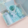 Portable Essentials Gift Set: Mini Fan, Mini 304 SS Thermos, Automatic Umbrella & Humidifier (Light Blue/Pink) with Box & Bag - Image 5