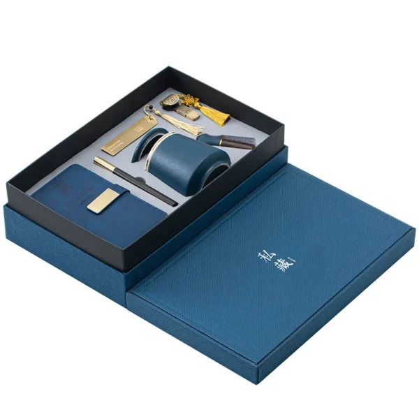 Elegant A6 Notebook, Wooden Pen, Bookmark, Ceramic Cup & 16GB Metal USB Drive Gift Box Set - Image 10