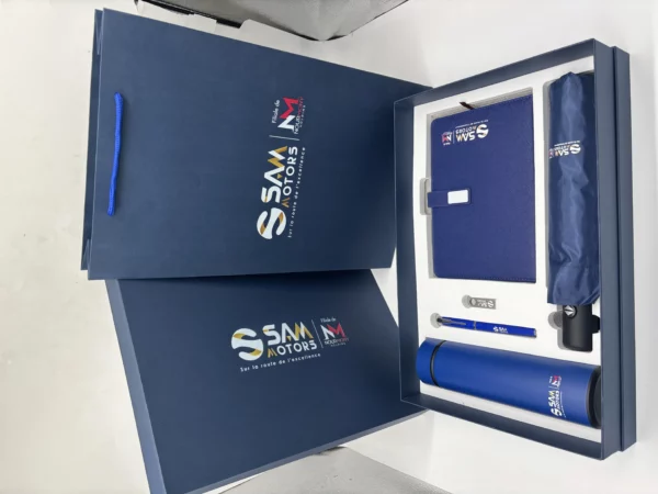 Professional On-the-Go Gift Set: 304 SS Bottle, 16GB Type-C/PC USB, Metal Pen, Automatic Umbrella & A5 Notebook with Box & Bag - Image 2